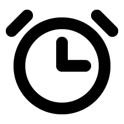 alarm bold icon