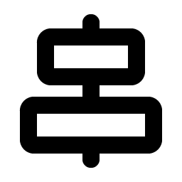 align center horizontal bold icon