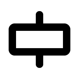 align center horizontal simple bold icon