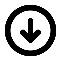 arrow circle down bold icon