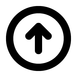 arrow circle up bold icon