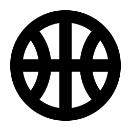 basketball bold icon