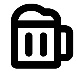 beer stein bold icon