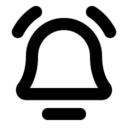 bell simple ringing bold icon