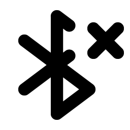 bluetooth x bold icon