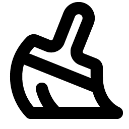 broom bold icon