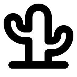 cactus bold icon