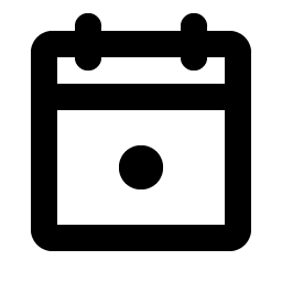 calendar dot bold icon