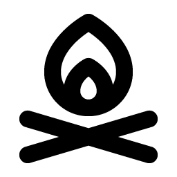 campfire bold icon