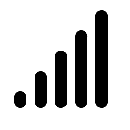 cell signal full bold icon