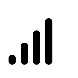 cell signal high bold icon