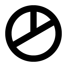 chart pie bold icon