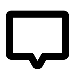 chat centered bold icon