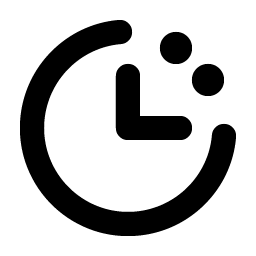 clock countdown bold icon