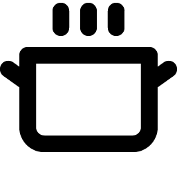 cooking pot bold icon