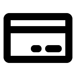 credit card bold icon