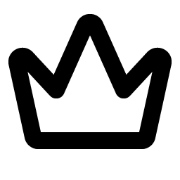 crown simple bold icon