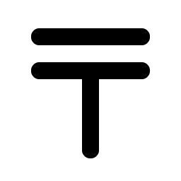 currency kzt bold icon