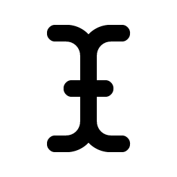 cursor text bold icon