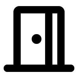 door open bold icon