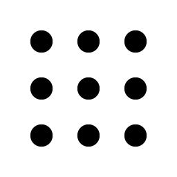 dots nine bold icon