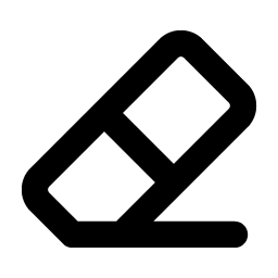 eraser bold icon