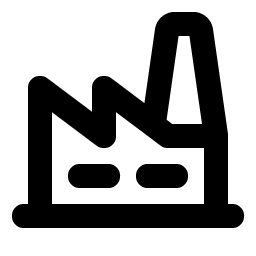 factory bold icon