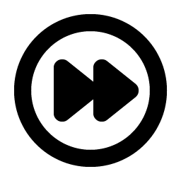 fast forward circle bold icon