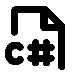 file c sharp bold icon