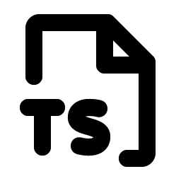 file ts bold icon