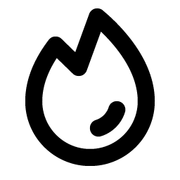 fire bold icon