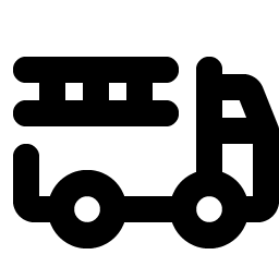 fire truck bold icon