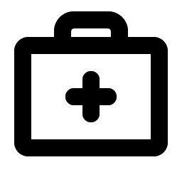 first aid kit bold icon