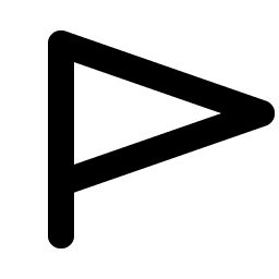 flag pennant bold icon