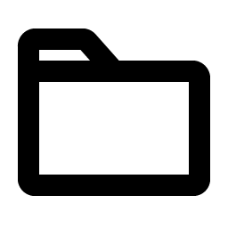 folder bold icon