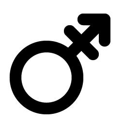 gender transgender bold icon