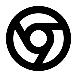 google chrome logo bold icon