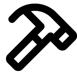 hammer bold icon