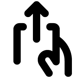 hand deposit bold icon