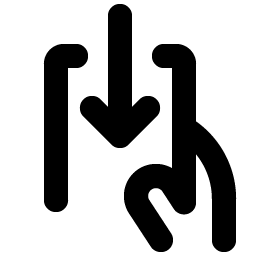 hand withdraw bold icon