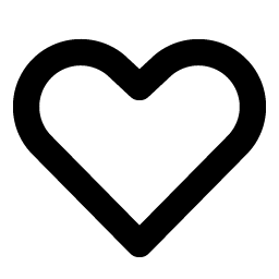 heart straight bold icon