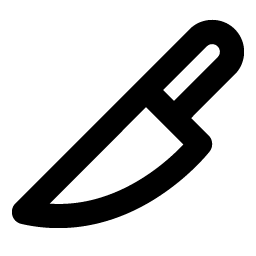 knife bold icon