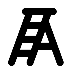 ladder bold icon