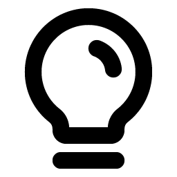 lightbulb bold icon