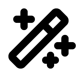 magic wand bold icon