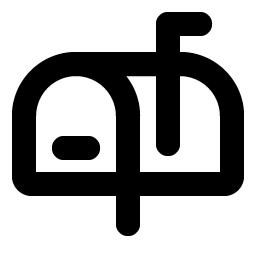 mailbox bold icon