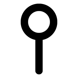 map pin simple bold icon