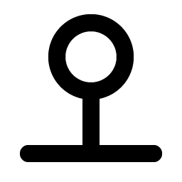 map pin simple line bold icon