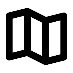 map trifold bold icon