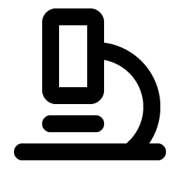 microscope bold icon